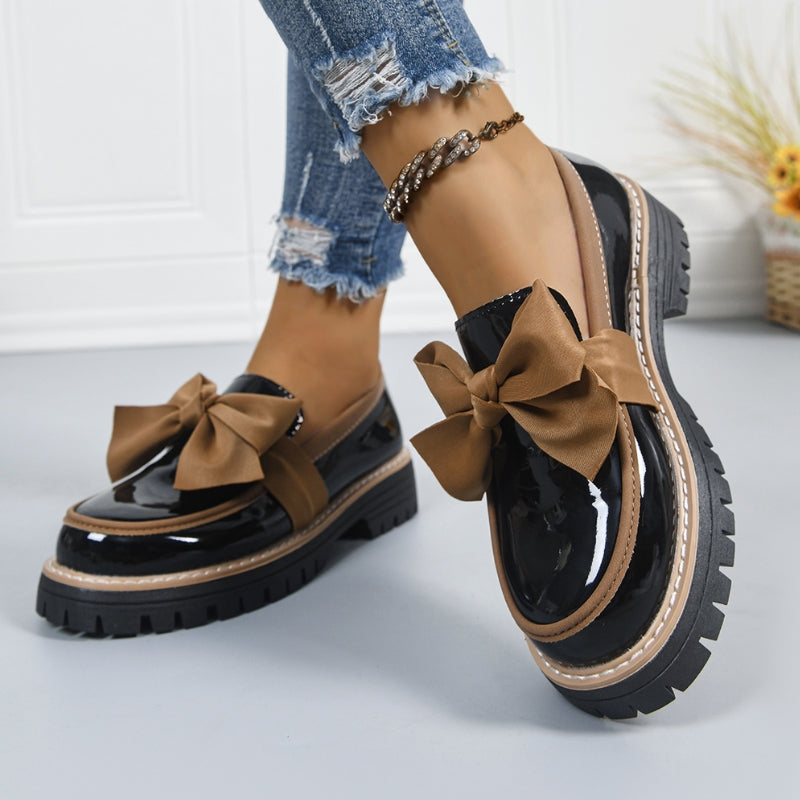Lucent Bowknot Loafers