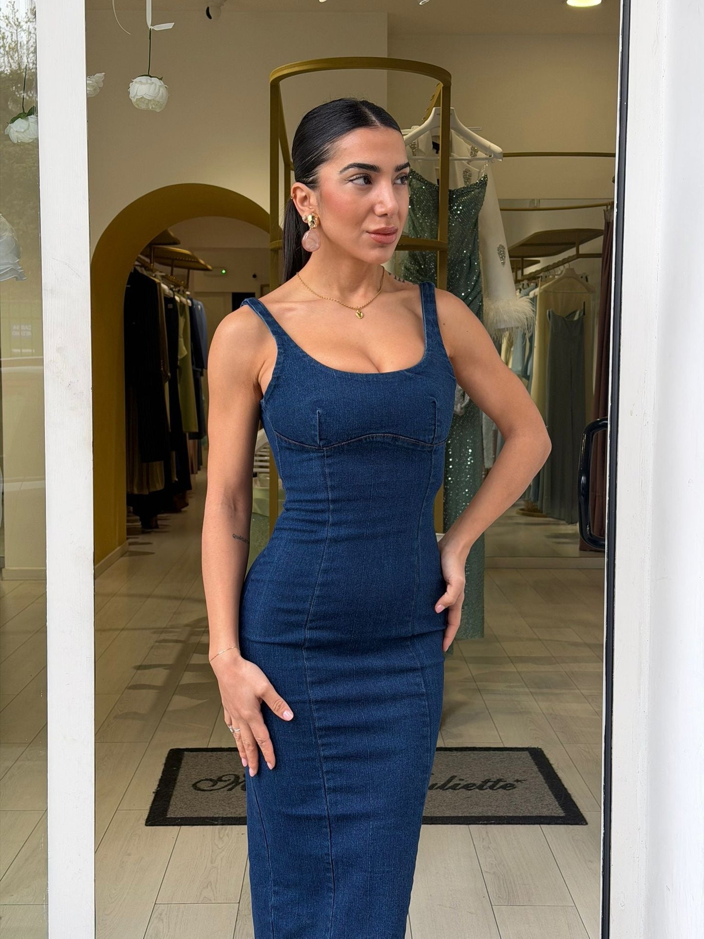 denim dress