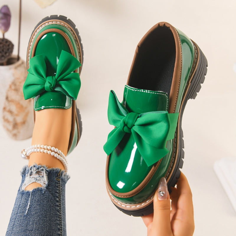 Lucent Bowknot Loafers