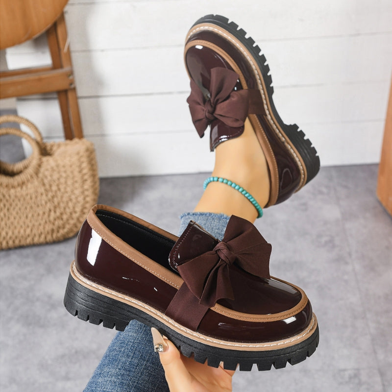 Lucent Bowknot Loafers
