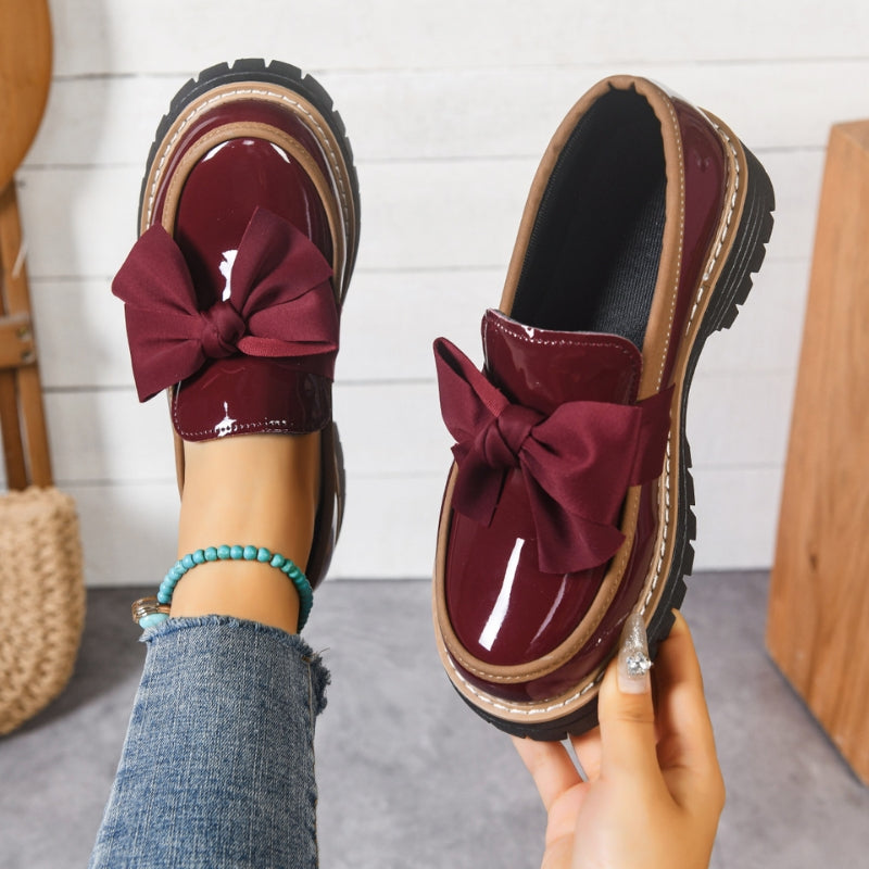 Lucent Bowknot Loafers