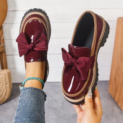 Lucent Bowknot Loafers
