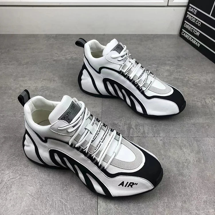 Men's breathable running shoes with flexible soles