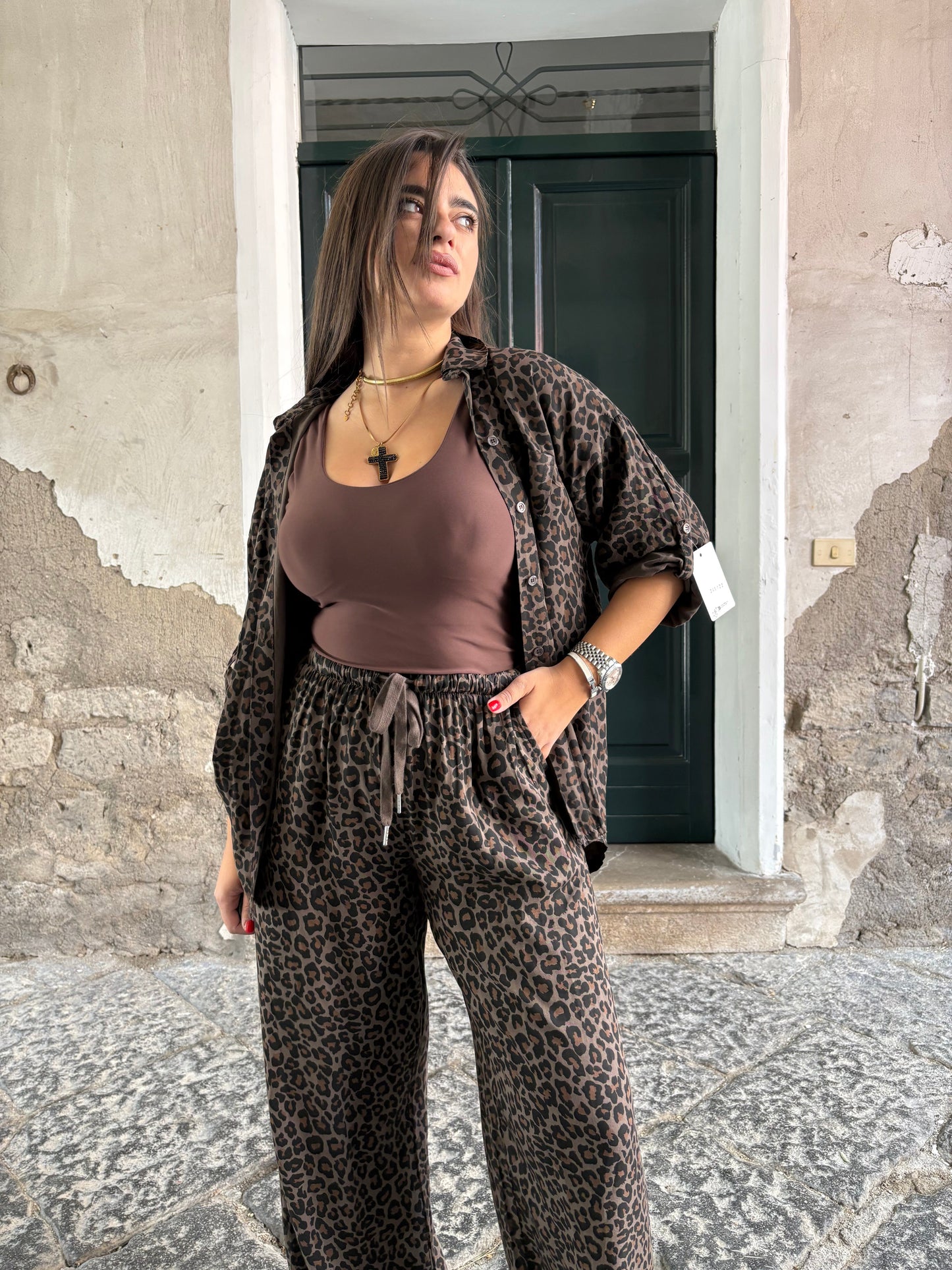 Leopard Print Cozy Coordinated Set