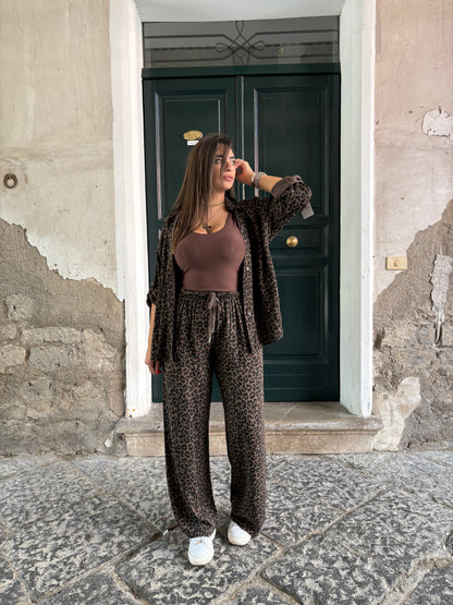 Leopard Print Cozy Coordinated Set