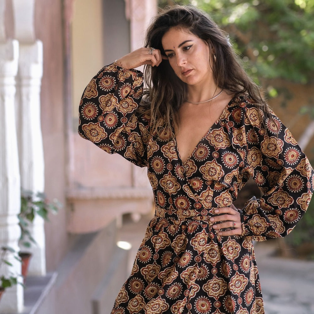 Devi Dress Block Print
