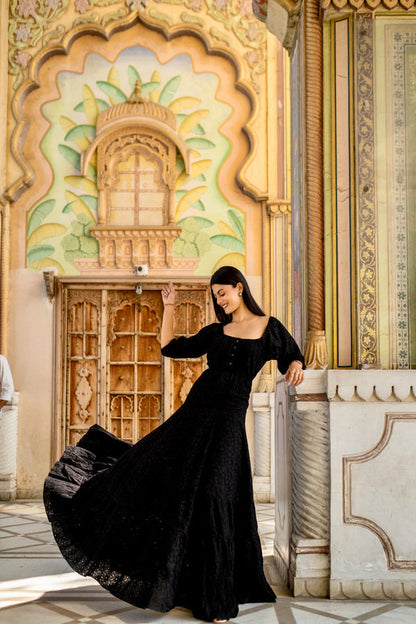 Dream Dress Black Embroidery