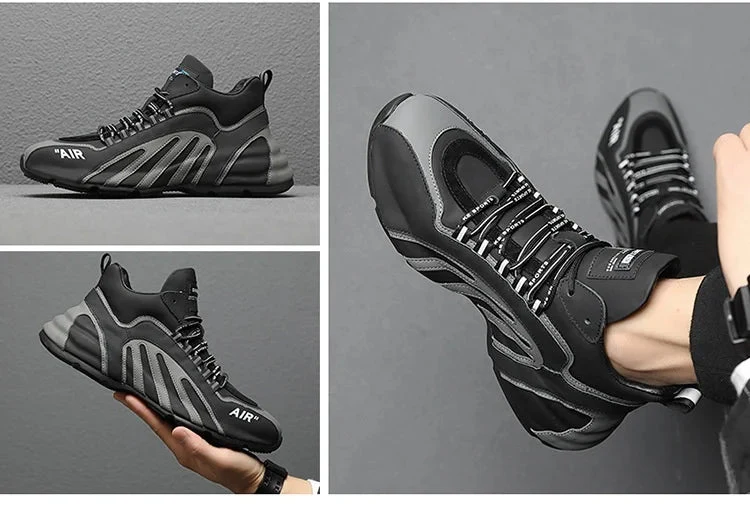 Men's breathable running shoes with flexible soles
