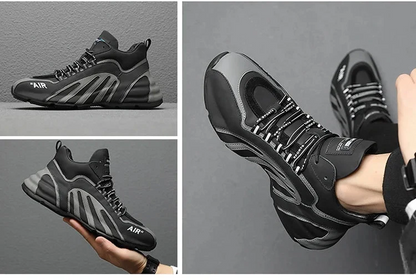 Men's breathable running shoes with flexible soles
