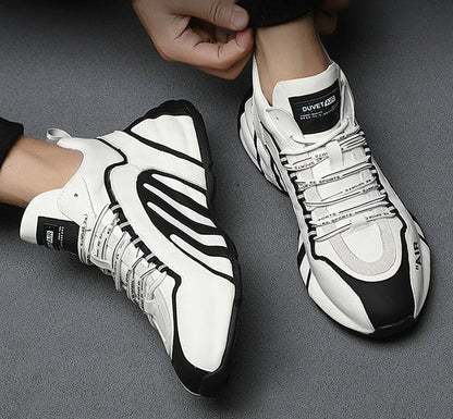 Men's breathable running shoes with flexible soles