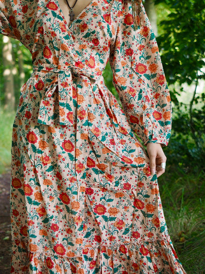 Devi Salmon Dress