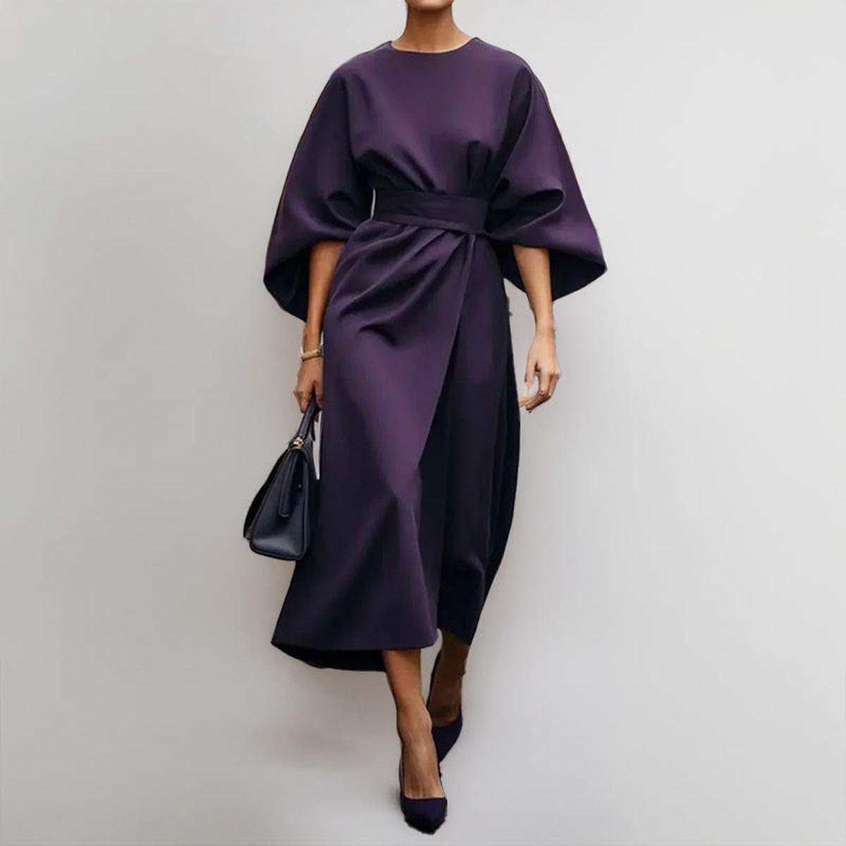 Katarzyna | Maxi dress with kimono sleeves
