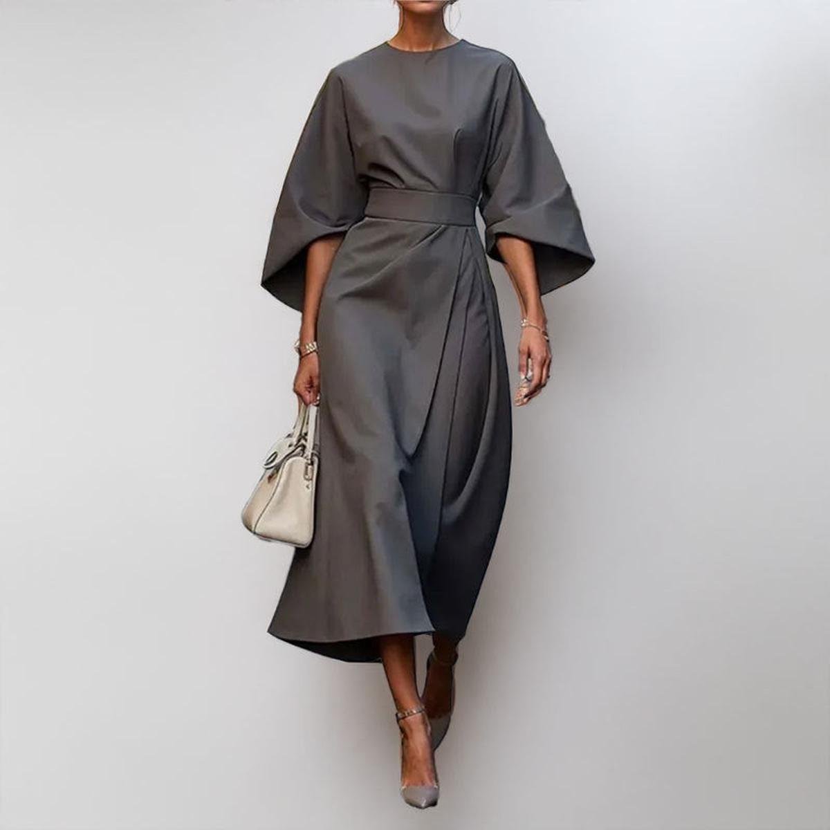 Katarzyna | Maxi dress with kimono sleeves