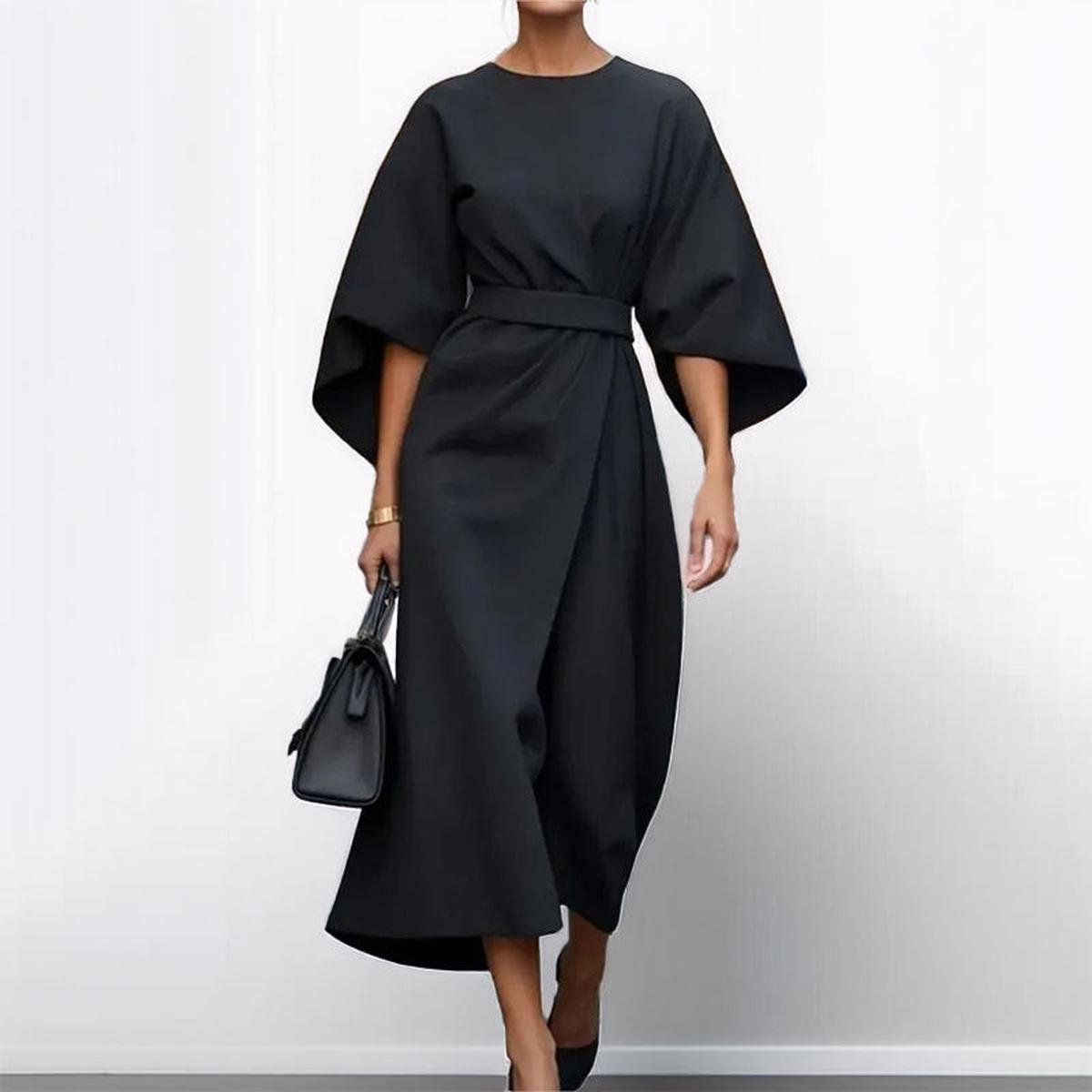 Katarzyna | Maxi dress with kimono sleeves