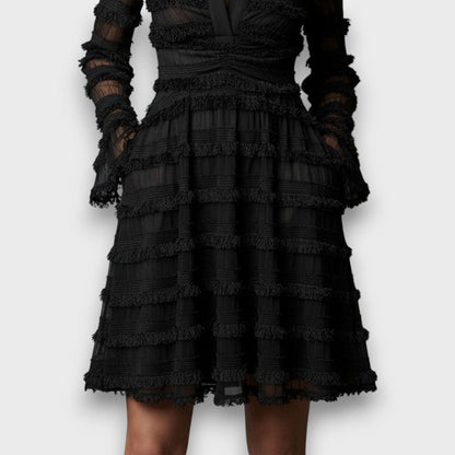 Parisa – Midi Dress with Transparent Fringe