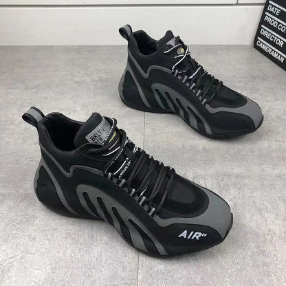 Men's breathable running shoes with flexible soles