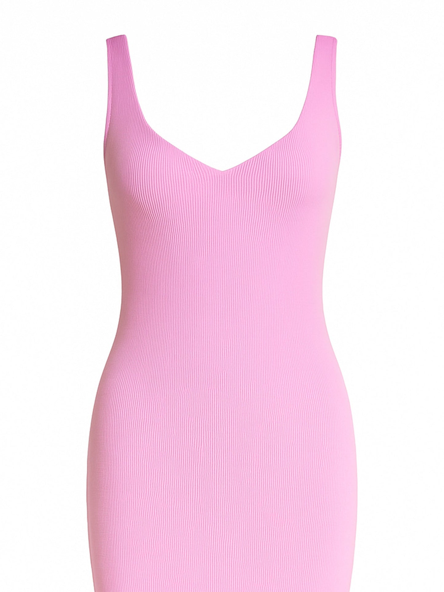 Lancerta - striped mini dress with heart neckline - BLACK