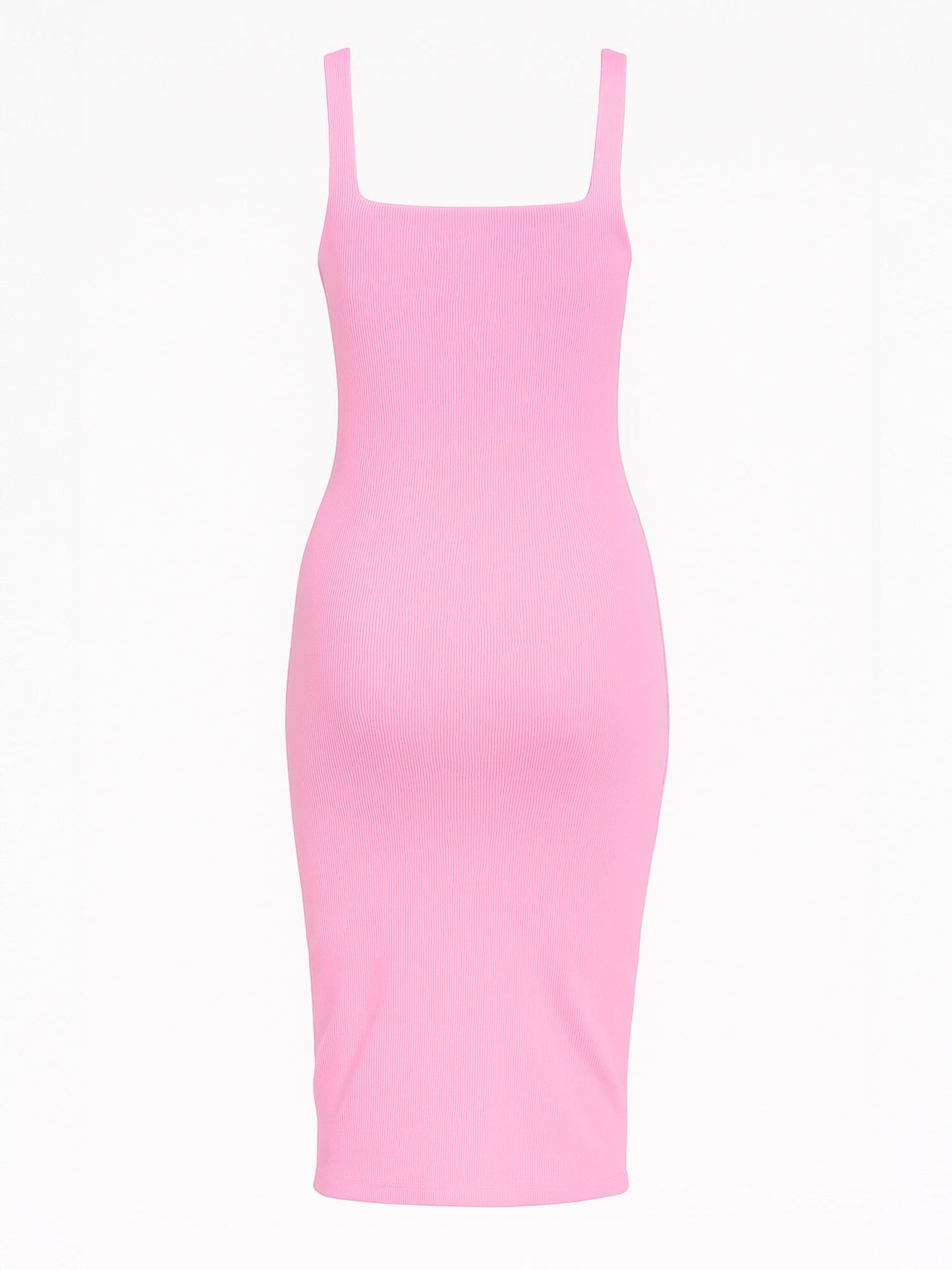 Lancerta - striped mini dress with heart neckline - BLACK