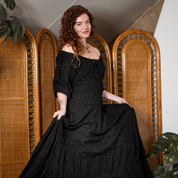 Dream Dress Black Embroidery