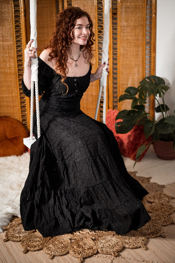 Dream Dress Black Embroidery